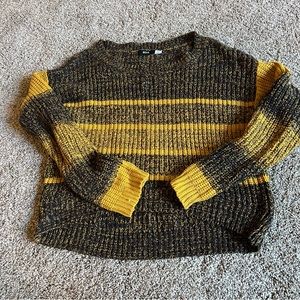 BDG yellow and black knit sweater